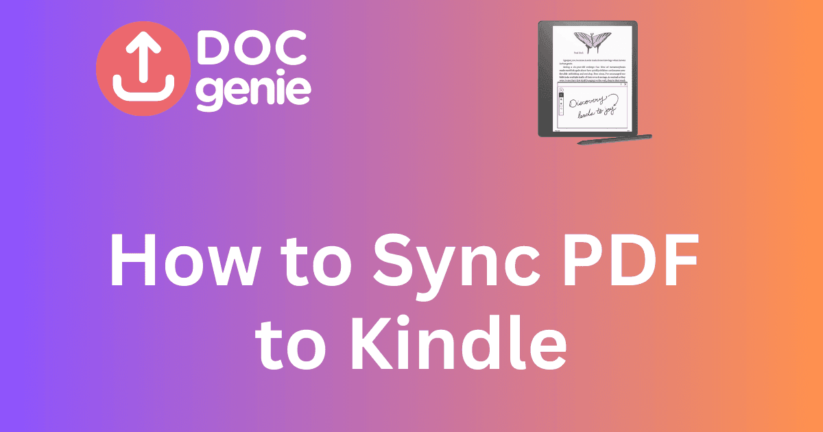 How to Sync PDF to Kindle: A Complete Guide