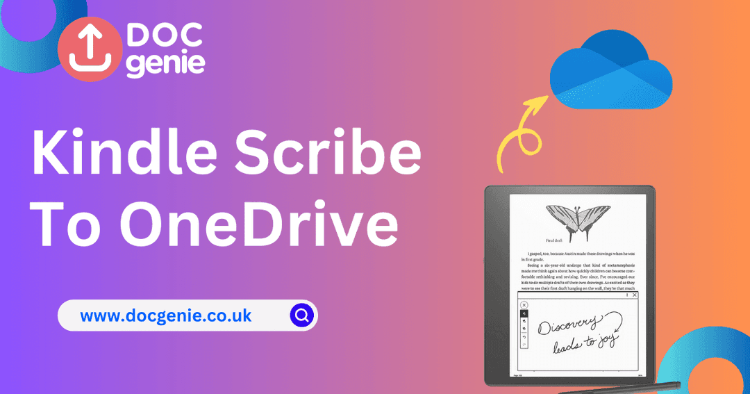 How to Share Notes from Kindle Scribe to OneDrive with Doc Genie