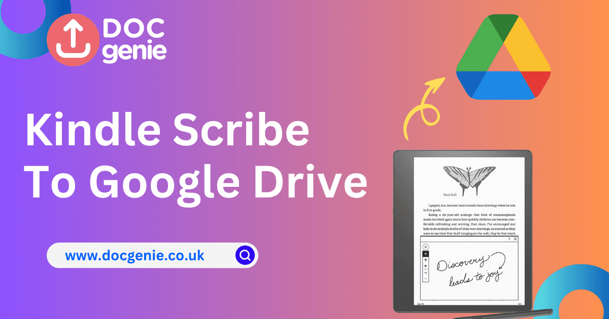 How to Share Notes from Kindle Scribe to Google Drive with Doc Genie