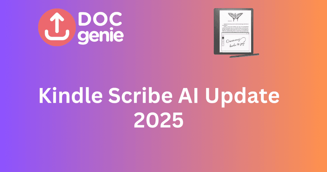 The Kindle Scribe AI Update: A Game-Changer for Digital Note-Taking in 2025