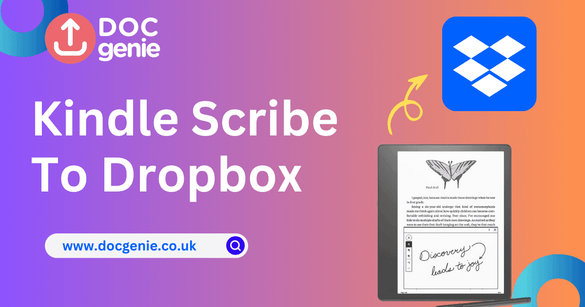 How to Share Notes from Kindle Scribe to Dropbox with Doc Genie